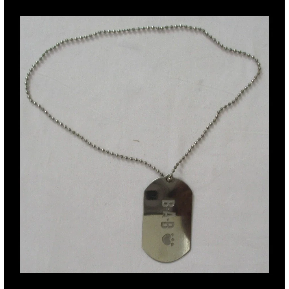 Build A Bear Workshop Military GI Dog Tag with Chain